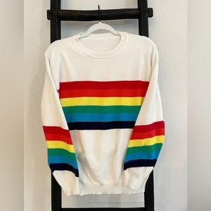 White Rainbow Sweater